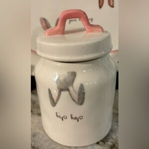 Rae Dunn OG Bunny Love HIP HOP Baby Canister